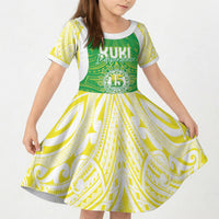 Kuki Independence 2026 Kid Short Sleeve Dress Cook Islands 15 Finest Green Version