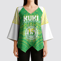 Kuki Independence 2026 Kimono Sleeve Blouse Cook Islands 15 Finest Green Version