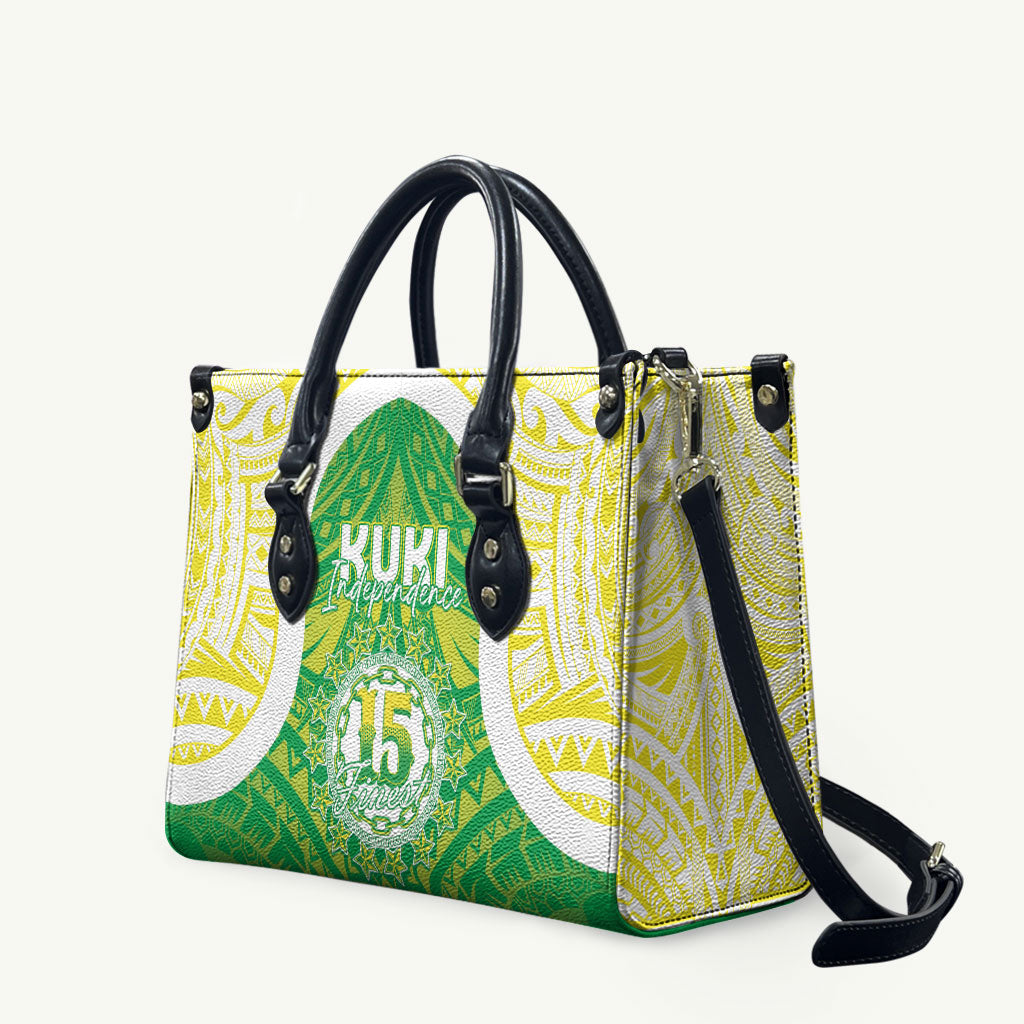 Kuki Independence 2026 Leather Bag Cook Islands 15 Finest Green Version LT05 Green - Polynesian Pride