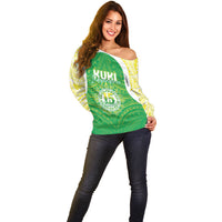 Kuki Independence 2026 Off Shoulder Sweater Cook Islands 15 Finest Green Version