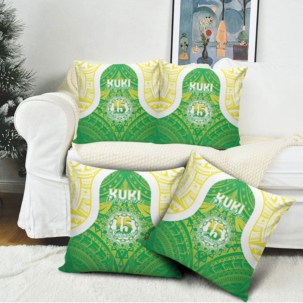 Kuki Independence 2026 Pillow Cover Cook Islands 15 Finest Green Version