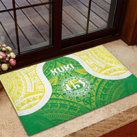 Kuki Independence 2026 Rubber Doormat Cook Islands 15 Finest Green Version