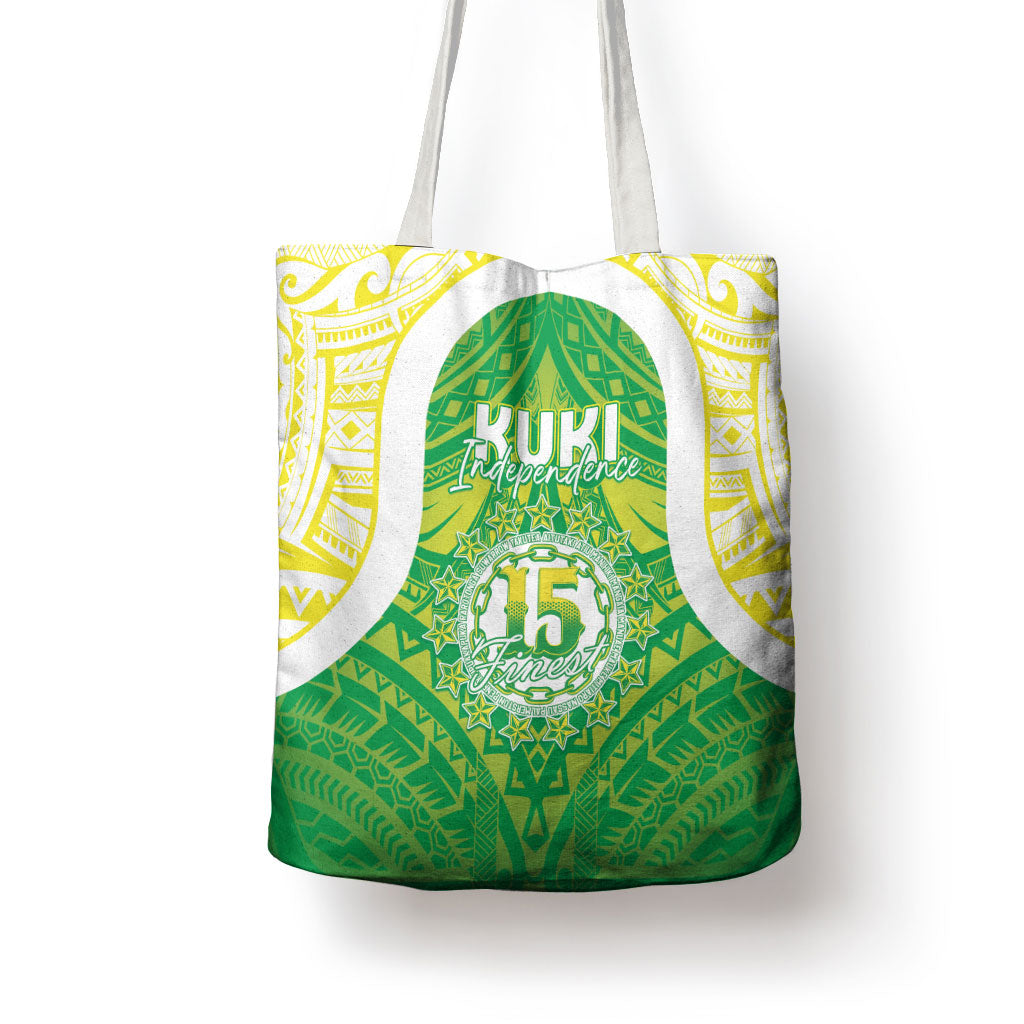 Kuki Independence 2026 Tote Bag Cook Islands 15 Finest Green Version