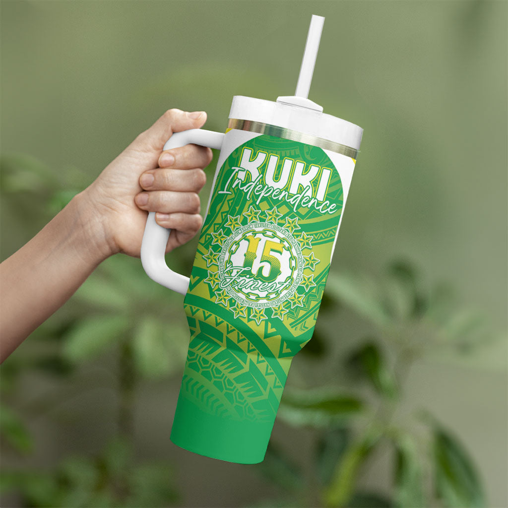 Kuki Independence 2026 Tumbler With Handle Cook Islands 15 Finest Green Version
