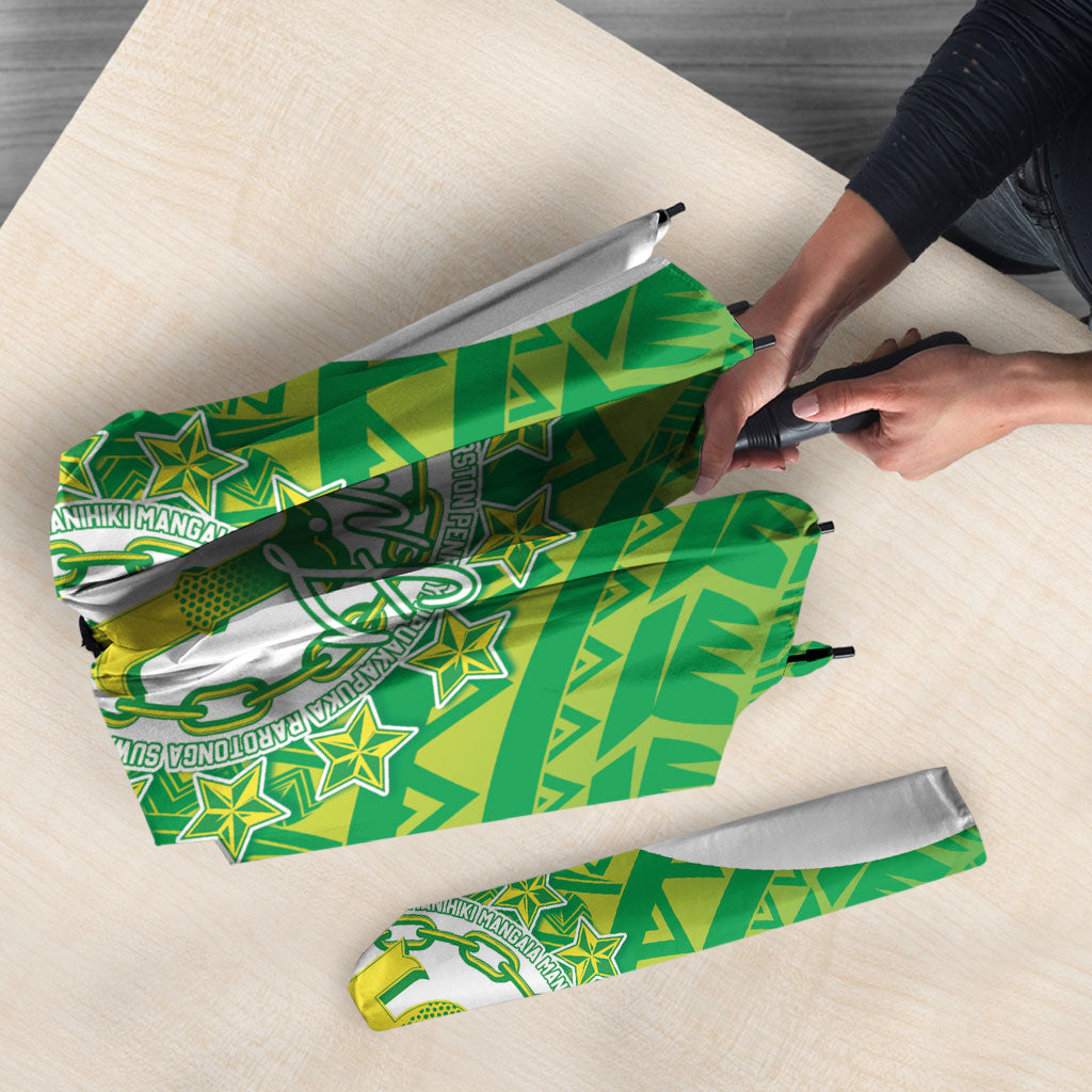 Kuki Independence 2026 Umbrella Cook Islands 15 Finest Green Version
