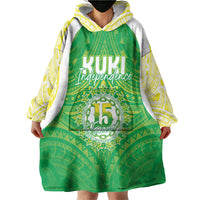 Kuki Independence 2026 Wearable Blanket Hoodie Cook Islands 15 Finest Green Version