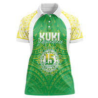 Kuki Independence 2026 Women Polo Shirt Cook Islands 15 Finest Green Version