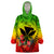 Personalized Hawaii Wearable Blanket Hoodie Kakau Kanaka Maoli With Hibiscus Flowers LT05 One Size Reggae - Polynesian Pride