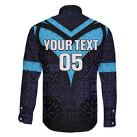 Custom Fiji Kaiviti Rugby Family Matching Puletasi and Hawaiian Shirt Fiji Tapa Pattern LT05 - Polynesian Pride