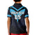 Custom Fiji Kaiviti Rugby Kid Polo Shirt Fiji Tapa Pattern