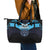 Fiji Kaiviti Rugby Leather Tote Bag Fiji Tapa Pattern