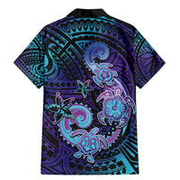 Hawaii Makahiki Turtle Family Matching Mermaid Dress and Hawaiian Shirt Spiral Polynesian Tattoo