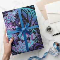 Hawaii Makahiki Turtle Wrapping Paper Spiral Polynesian Tattoo - Polynesian Pride