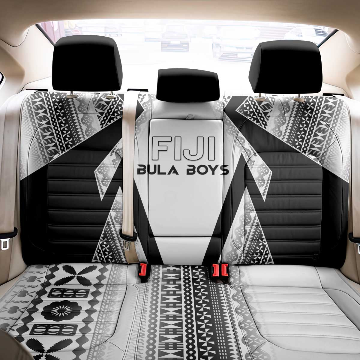 Bula Fiji Football Back Car Seat Cover Go Champions - Polynesian Pride