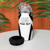 Custom Bula Fiji Football 4 in 1 Can Cooler Tumbler Go Champions - Polynesian Pride