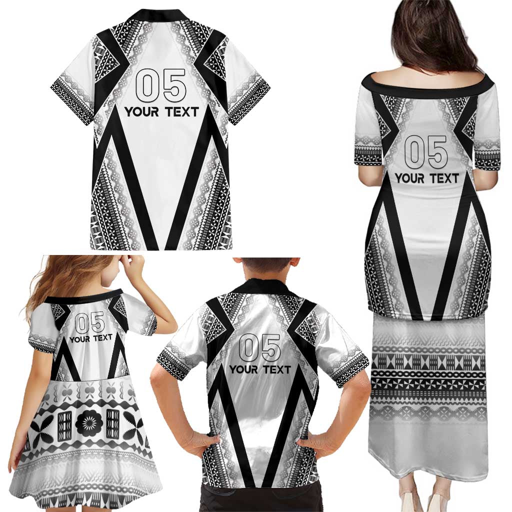 Custom Bula Fiji Football Family Matching Puletasi and Hawaiian Shirt Go Champions LT05 - Polynesian Pride