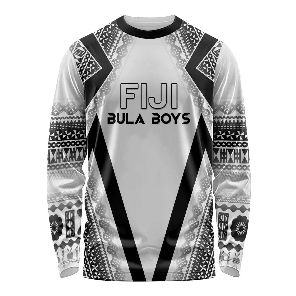 Custom Bula Fiji Football Long Sleeve Shirt Go Champions - Polynesian Pride