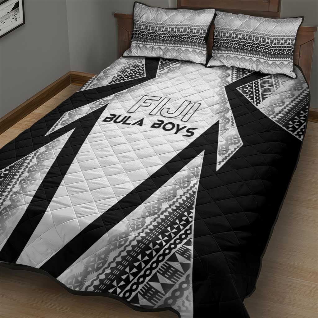 Bula Fiji Football Quilt Bed Set Go Champions - Polynesian Pride
