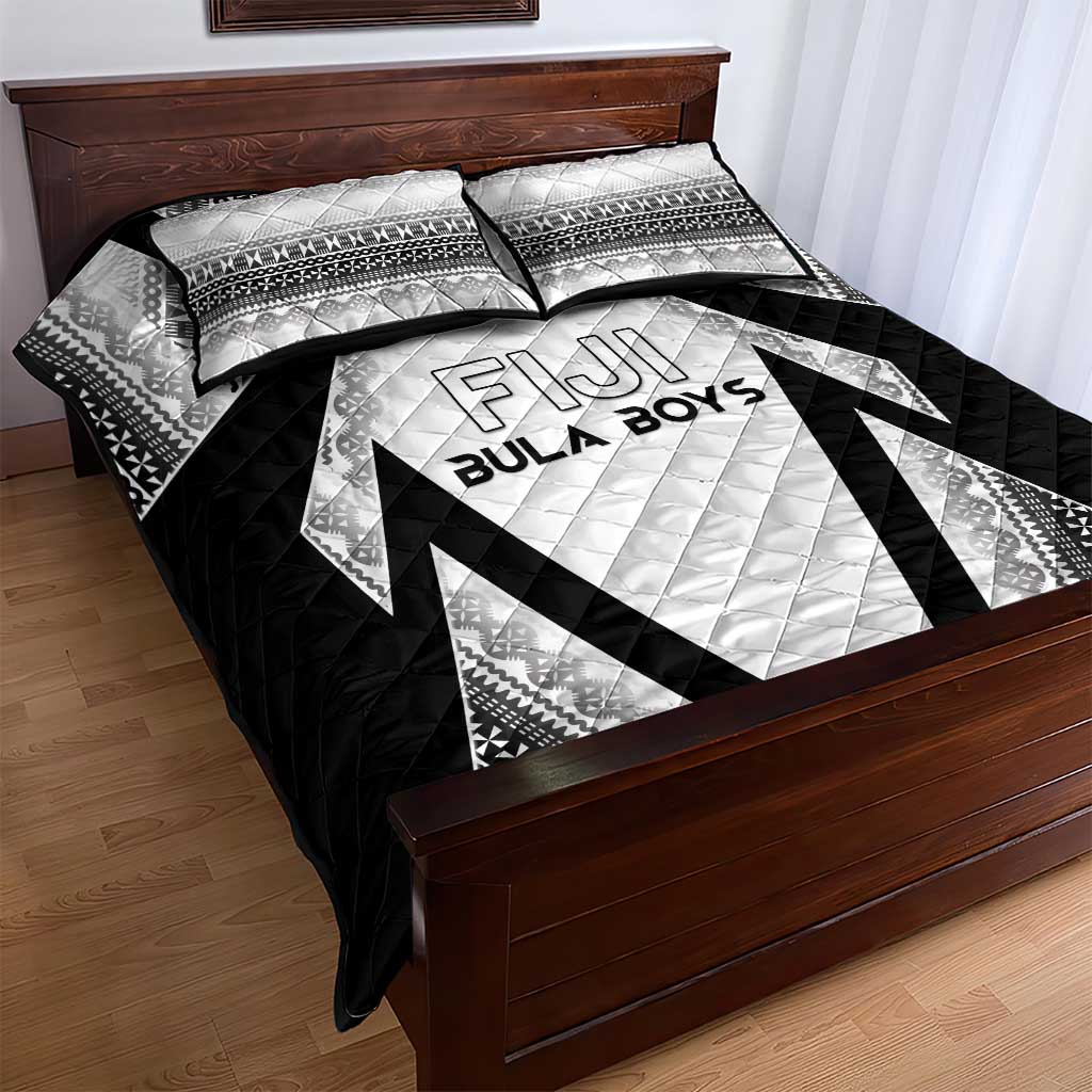 Bula Fiji Football Quilt Bed Set Go Champions - Polynesian Pride