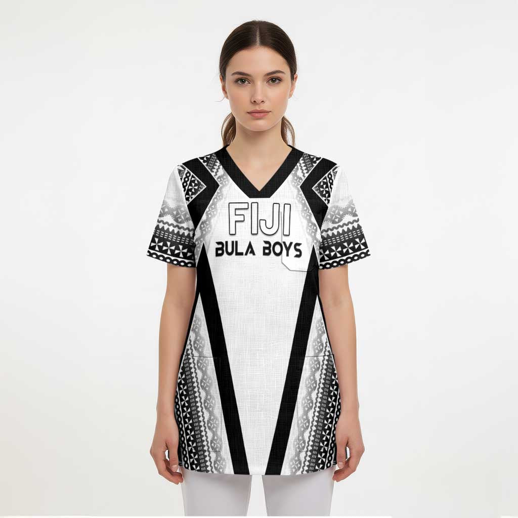 Custom Bula Fiji Football Scrub Top Go Champions - Polynesian Pride