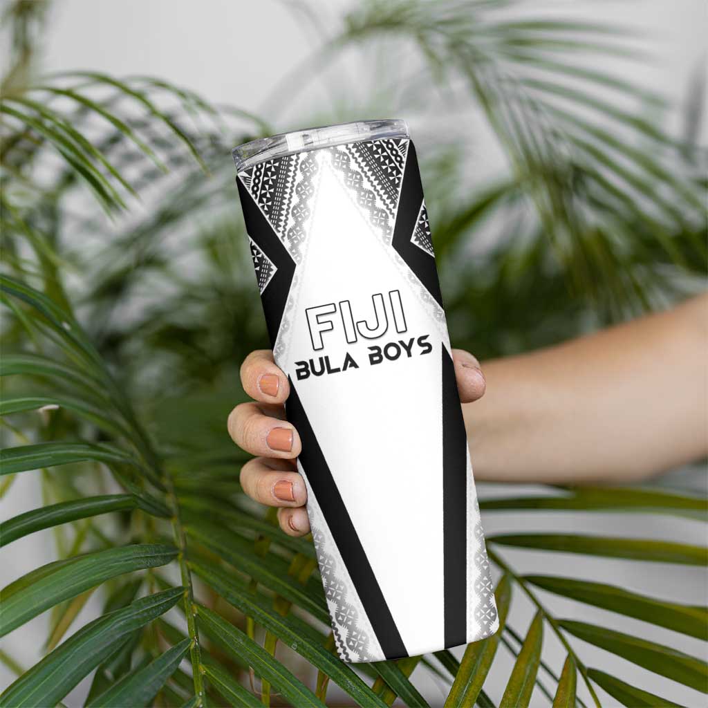 Custom Bula Fiji Football Skinny Tumbler Go Champions - Polynesian Pride