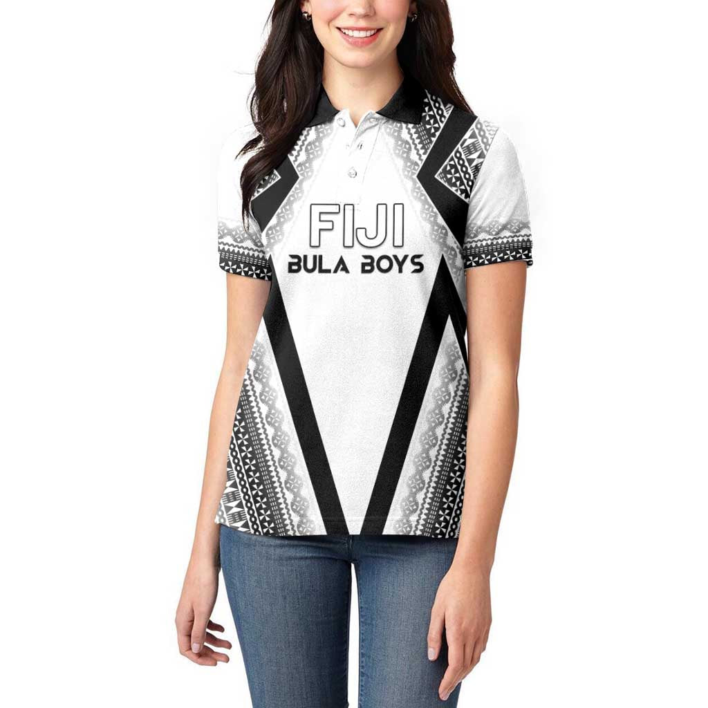 Custom Bula Fiji Football Women Polo Shirt Go Champions - Polynesian Pride