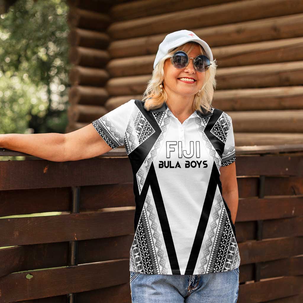 Custom Bula Fiji Football Women Polo Shirt Go Champions - Polynesian Pride