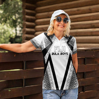 Custom Bula Fiji Football Women Polo Shirt Go Champions - Polynesian Pride