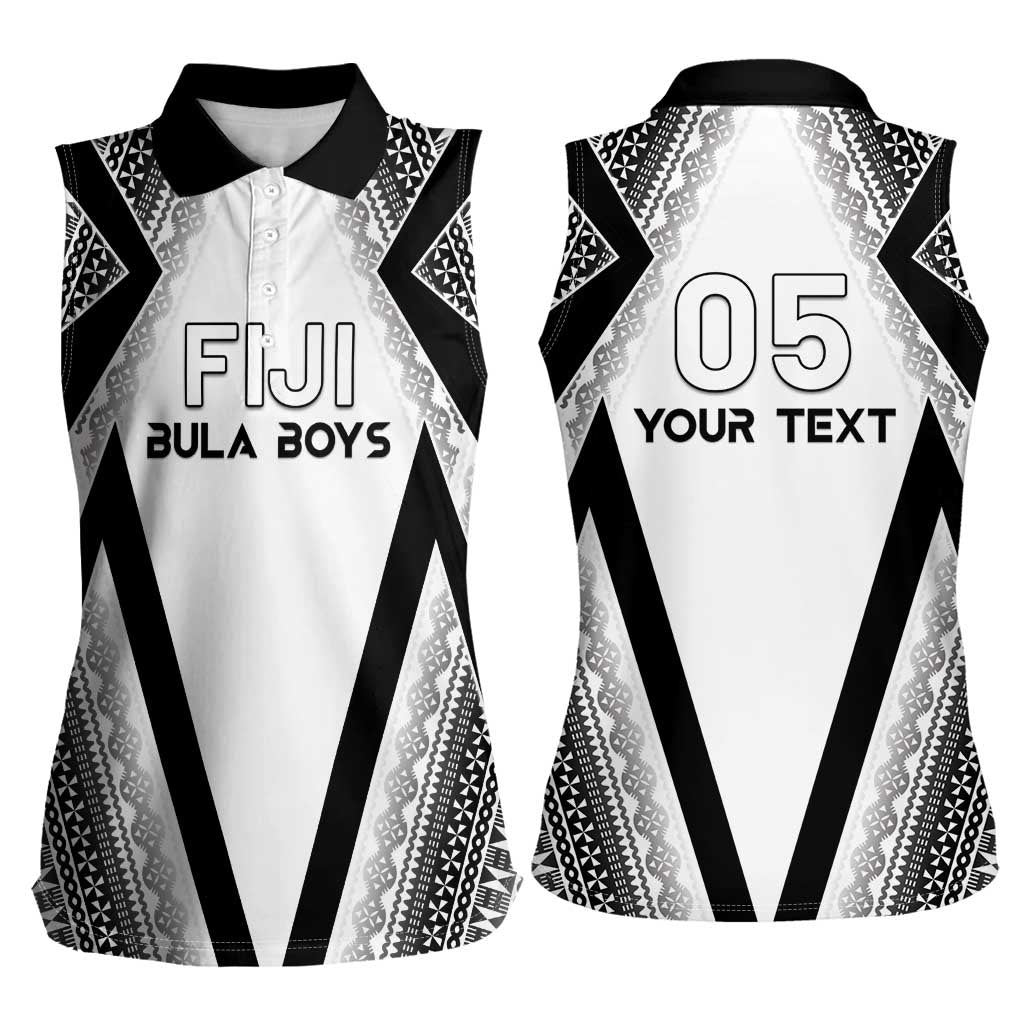 Custom Bula Fiji Football Women Sleeveless Polo Shirt Go Champions - Polynesian Pride