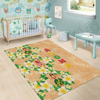 Aloha Hawaii Chilly Christmas Area Rug Tropical Vibes