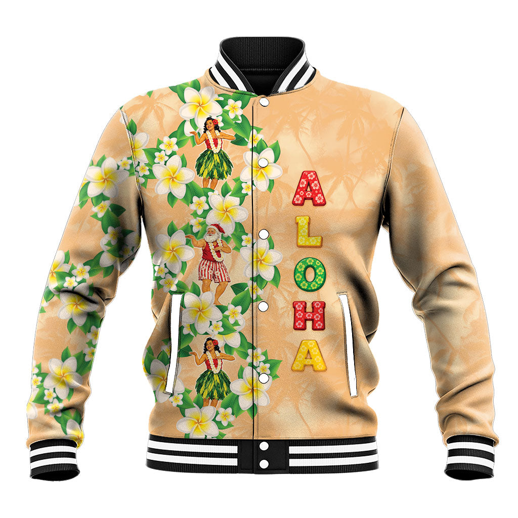 Aloha Hawaii Chilly Christmas Baseball Jacket Tropical Vibes