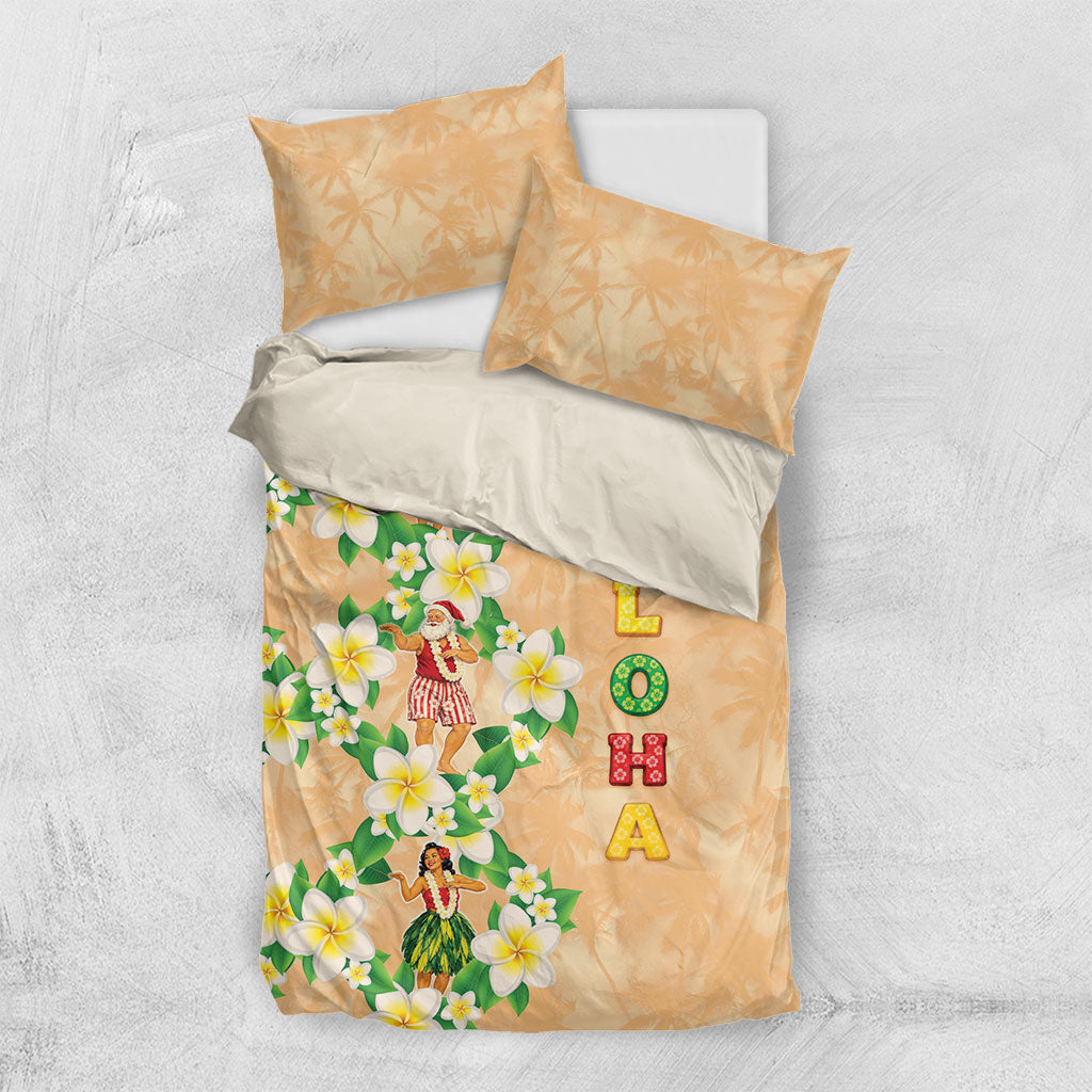 Aloha Hawaii Chilly Christmas Bedding Set Tropical Vibes