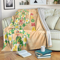 Aloha Hawaii Chilly Christmas Blanket Tropical Vibes