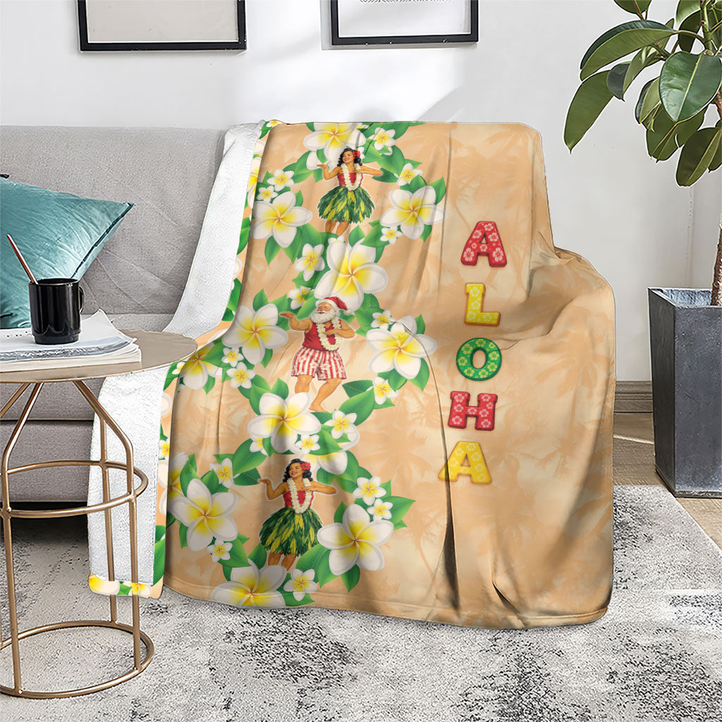 Aloha Hawaii Chilly Christmas Blanket Tropical Vibes
