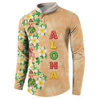 Aloha Hawaii Chilly Christmas Button Sweatshirt Tropical Vibes