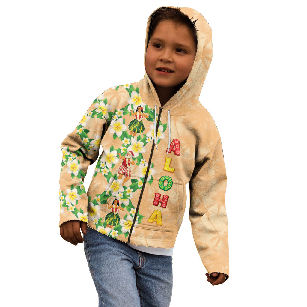 Aloha Hawaii Chilly Christmas Kid Hoodie Tropical Vibes