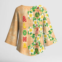 Aloha Hawaii Chilly Christmas Kimono Sleeve Blouse Tropical Vibes