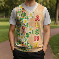 Aloha Hawaii Chilly Christmas Knitted V-Neck Vest Tropical Vibes LT05 - Polynesian Pride