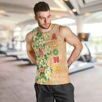 Aloha Hawaii Chilly Christmas Men Tank Top Tropical Vibes LT05 Beige - Polynesian Pride
