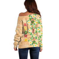 Aloha Hawaii Chilly Christmas Off Shoulder Sweater Tropical Vibes LT05 - Polynesian Pride