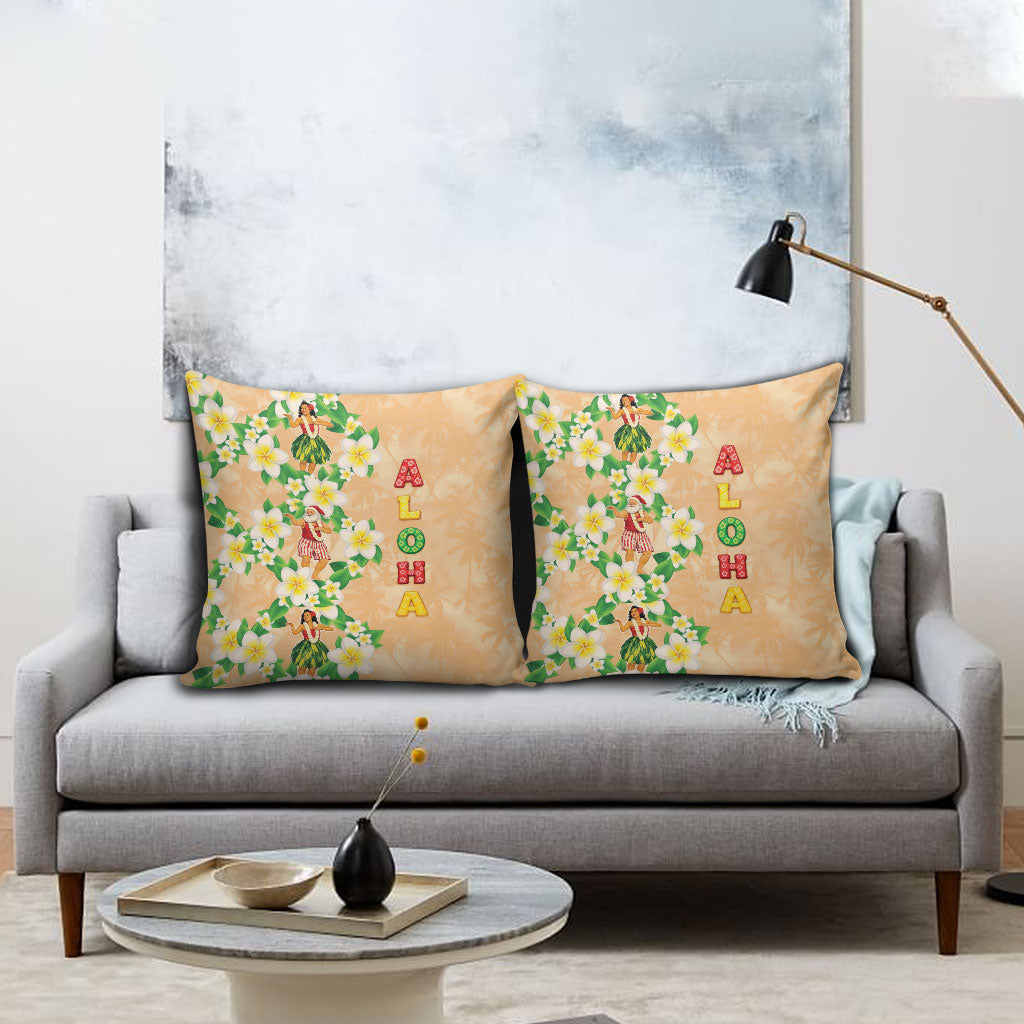 Aloha Hawaii Chilly Christmas Pillow Cover Tropical Vibes