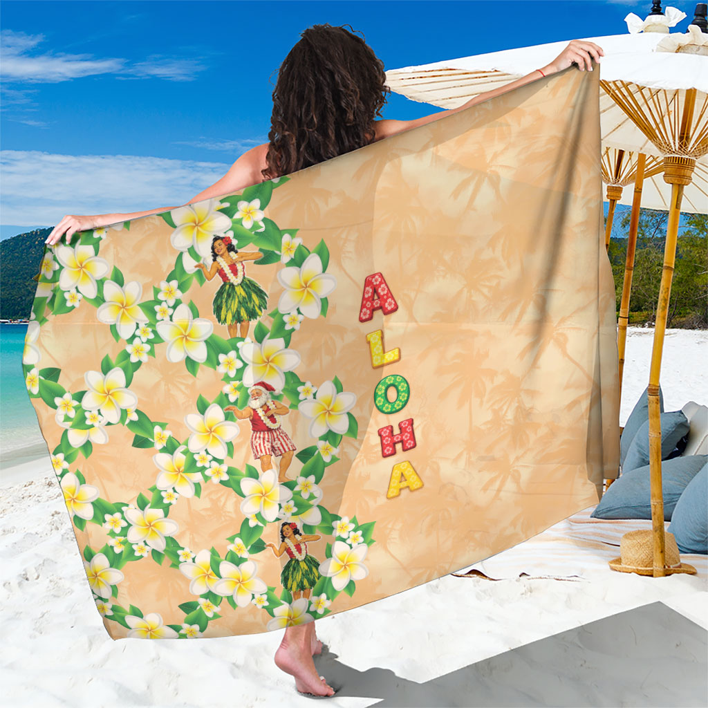 Aloha Hawaii Chilly Christmas Sarong Tropical Vibes LT05 One Size 44 x 66 inches Beige - Polynesian Pride