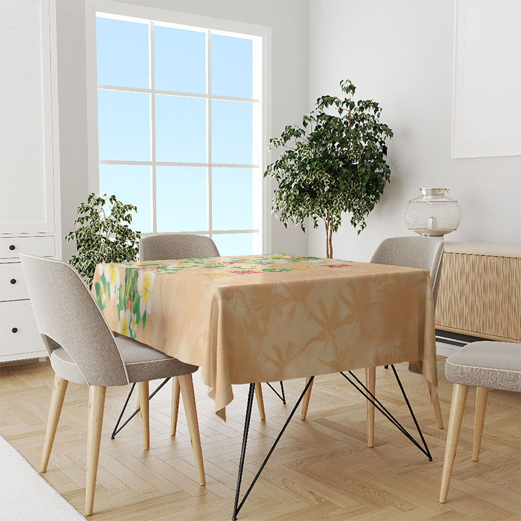 Aloha Hawaii Chilly Christmas Tablecloth Tropical Vibes