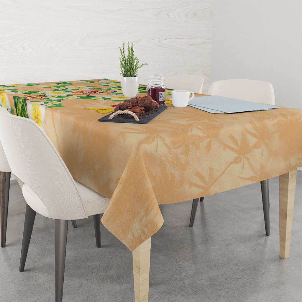 Aloha Hawaii Chilly Christmas Tablecloth Tropical Vibes