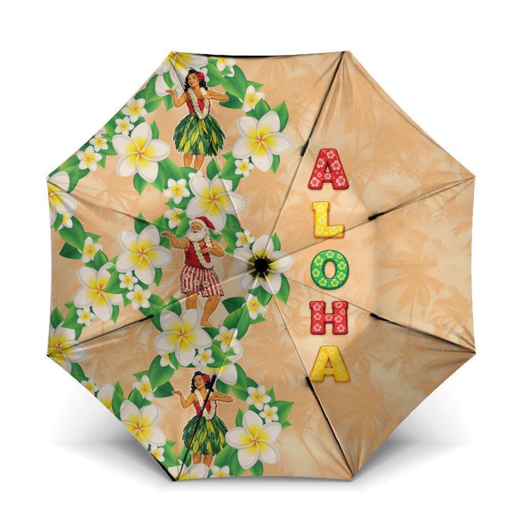 Aloha Hawaii Chilly Christmas Umbrella Tropical Vibes