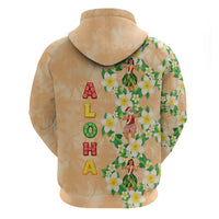 Aloha Hawaii Chilly Christmas Zip Hoodie Tropical Vibes LT05 - Polynesian Pride