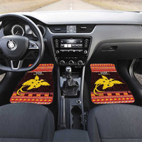 Papua New Guinea Christmas Car Mats Santa Raggiana