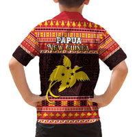 Papua New Guinea Christmas Family Matching Off The Shoulder Long Sleeve Dress and Hawaiian Shirt Santa Raggiana LT05 - Polynesian Pride