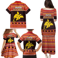 Papua New Guinea Christmas Family Matching Puletasi and Hawaiian Shirt Santa Raggiana LT05 - Polynesian Pride