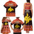 Papua New Guinea Christmas Family Matching Tank Maxi Dress and Hawaiian Shirt Santa Raggiana